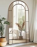 Antok 78 Inch Arched Window Mirror Bronze