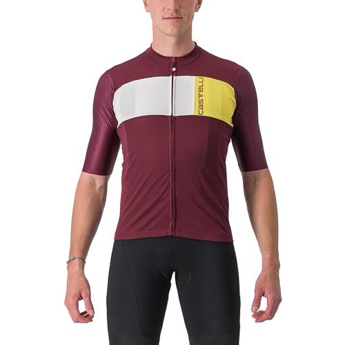 Maillot Castelli Prologo 7 – Maillot de cyclisme pour homme, respirant et confortable, idéal pour les longues distances