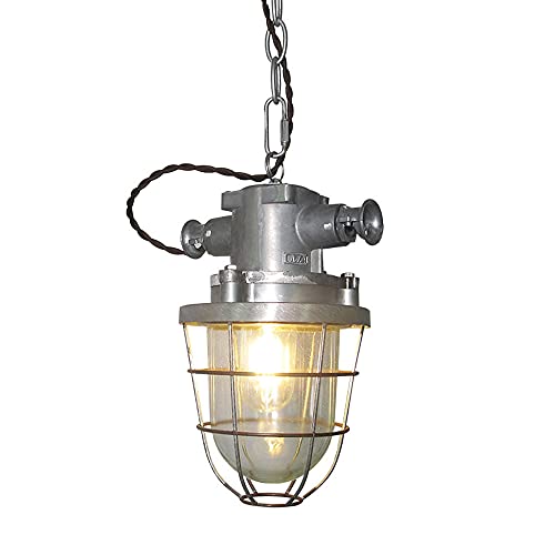 Abat-jour en verre suspension luminaire E27 style antique