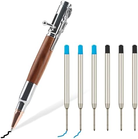 Bolt Action Pen,Tactical Ballpoint Pen with 6PCS Retractable Ligh...