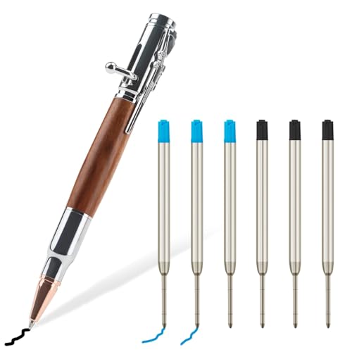 Bolt Action Pen,Tactical Ballpoint Pen with 6PCS Retractable Ligh...
