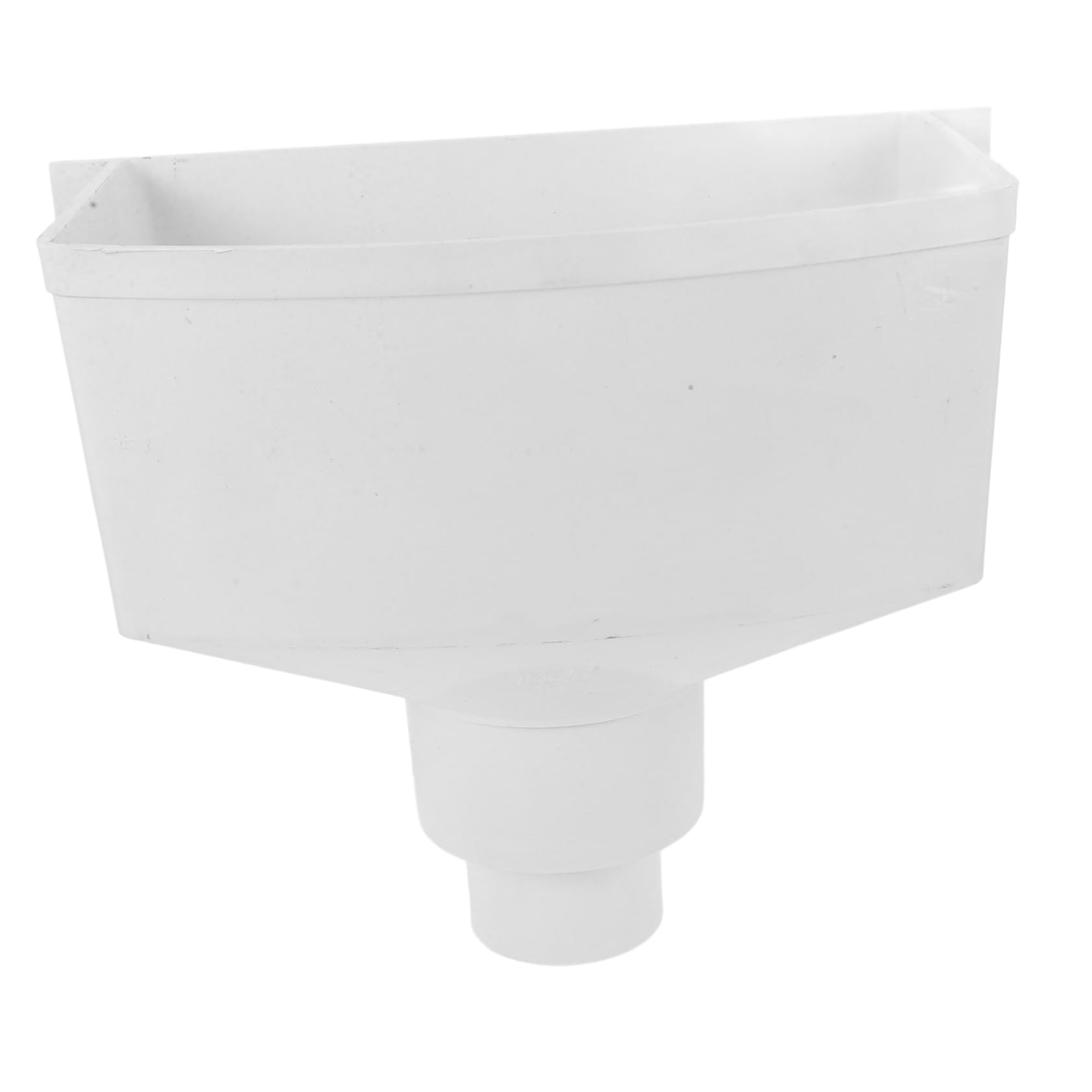 Conector de Bajante para Canalón de Agua Pluvial en Pvc Blanco, Fácil de Instalar, Reduce Obstrucciones y Derrames, Adecuado para Instalación de Canalones