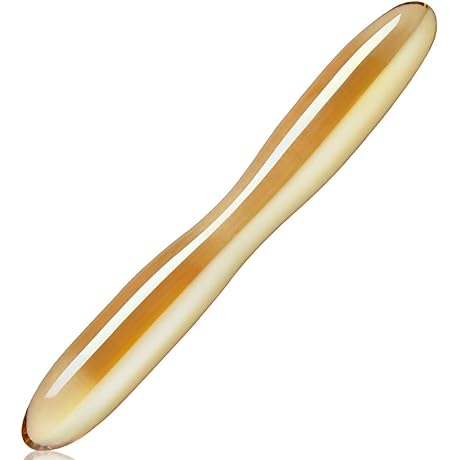 FST Glass Pleasure Wand Golden Crystal Dildo