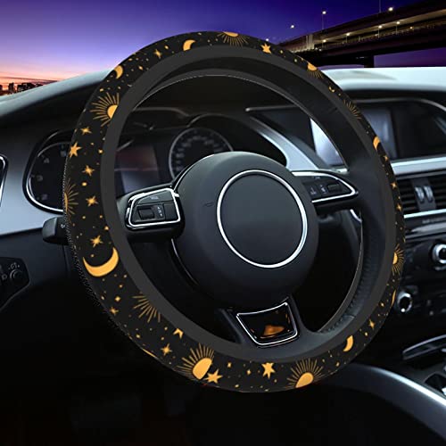 Steering Wheel Cover 15 Inch Anti-Slip Steering Wheel Protector Neoprene Car Interior Decor Universal Fit for Most Cars Steering Wheels Car Accessories for Men Women