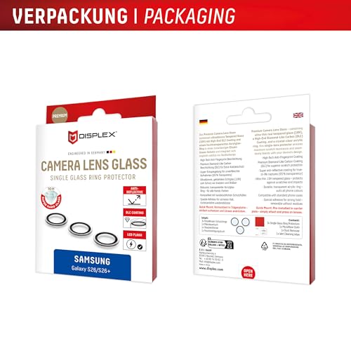 Objectif unique CamGlass pour Galaxy S26 Displex verre véritable MM