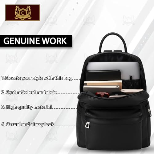 Image of Ethnic Style Waterproof Oxford Backpack for Women & Girls | Fashion Travel Canvas Look Nylon Bag | Large Capacity Printed Laptop Backpack for College