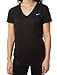 Womens Nike Regular Legend SS V-Neck T-Shirt Black/Cool Grey/White Size Medium
