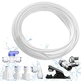 AIFIZO Wasserzulaufleitung Universal Anschlussset mit 3/8 T Stück für Side by Side Kühlschränke, Umkehrosmoseanlagen, 10m Schlauch, Anschluss an Wasserzulaufschlauch 6,35mm (1/4