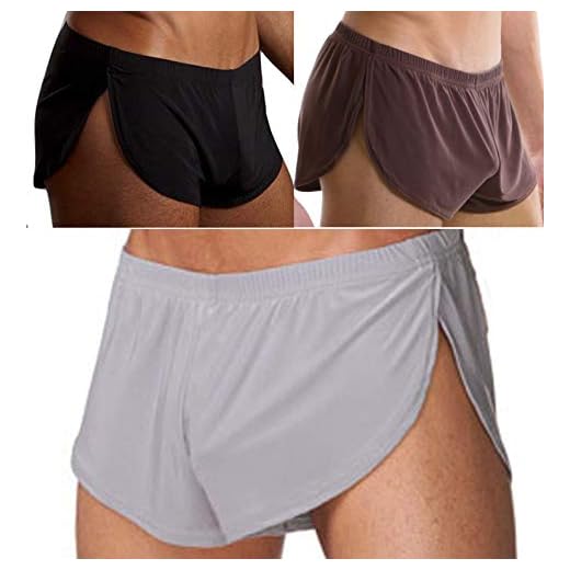 WINDAY Men's Boxer Underwear, Sexy Boxer Shorts Briefs Trunks Style Underpants 3 packs
