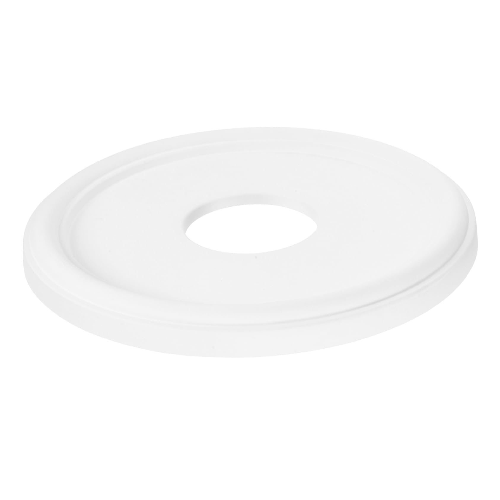 Support suspension et cache-luminaire rond blanc pour plaque plafond maison