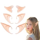 🧚Weiches Material: Elfenohren bestehen aus Latex, das hautfreundlich, bequem, durch Falten und Kneten nicht verformt und wiederverwendet werden kann.