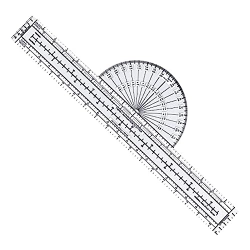 DEARBORN - DEARBORN Traceur de navigation aéronautique en plastique avec cartes WAC, outils de planification de vol pour pilotes, étudiants