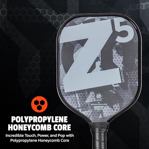 ONIX Graphite MOD Z5 Graphite Carbon Fiber Pickleball Paddles with Cushion Comfort Pickleball Paddle Grip - USA Pickleball Approved