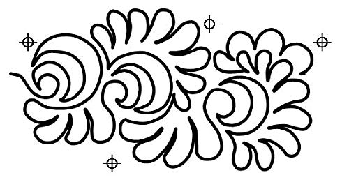 Full Line Stencil - Interlocking El Dorado - Edge To Edge Stencil, Continuous Line Template For Free Motion Quilting, Domestic Machine Quilting, Hand Quilting, Long-Arm Quilting (50003) #TOP6
