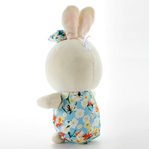 Image of Beige Bow Bunny Ultra-Soft Plush Toy 28CM for Kids | Cute Stuffed Bunny Soft Toy | Hug-Friendly Plush Rabbit for Babies Toddlers & Children | Soft Fabric | Safe Lightweight Washable