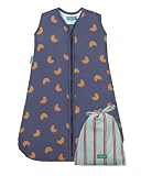 molis&co   Baby Schlafsack 2.5 TOG   Ganzjahres Schlafsack   Babyschlafsack Neugeborene   100% Baumwolle (Oeko TEX 100), ärmellos Winterschlafsack wattiert (Croissants, 70 cm (0 6 Monate))