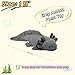 unsnurnoch Realistic Grey Axolotl Plush 18", Soft Salamander Stuffed Animal, Cute Plush Doll for Kids Aninal Lovers, Creative Room Décor,Ideal Presnet Birthday Chirstmas Festival