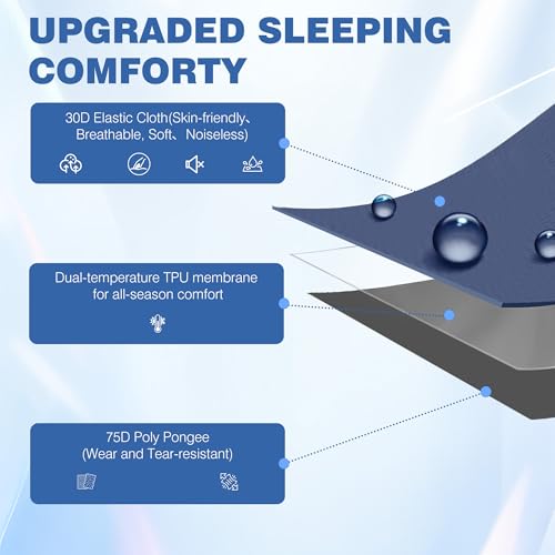 OUTSKIRT Ultralight Self Inflating Sleeping Pad, 4" Thick Camping Mattress with Pump Pack, 9.5 R-Value Insulated Sleeping Mat, Portable Camping Bed for Car, Truck or Van, 4 Season Camp Mattress by OUTSKIRT - Image 3