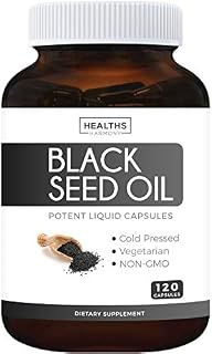 Black Seed Oil - 120 Softgel Capsules (Non-GMO & Vegetarian) Premium Cold-Pressed Nigella