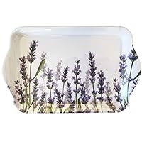 Tray Melamine Tablett 13 X 21 Cm Lunaria Green Blumen Grün, 5,95
