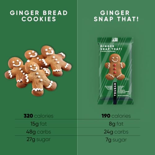 Image of TRUBAR Vegan Protein Bar, Ginger Snap That, Plant Based, 12ct