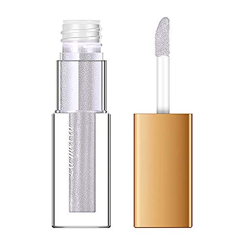 Aesyorg Glitter Liquid Lidschatten Professioneller Lidschatten Schimmer Blendend Glänzend Diamant Funkelnd Wasserdicht Langlebig Metallic Cover