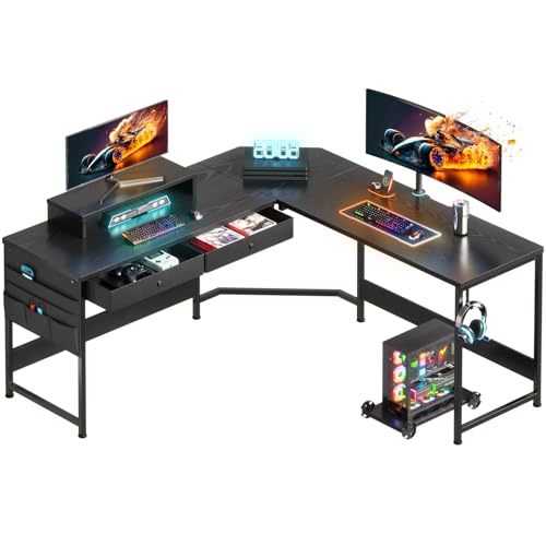 Amazon.co.jp: YeTom ゲーミングデスク125cm x 125cm l字デスク