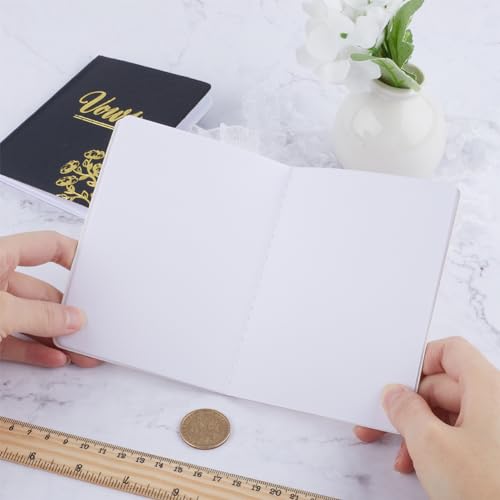 GORGECRAFT 2Pcs Leather Wedding Vow Books with Gold Foil Lettering and Flower 3.9x5.2 Inch Wedding Vow Booklets Wedding Guestbooks Wedding Ceremony Essentials for Wedding Day Ceremony - Image 3