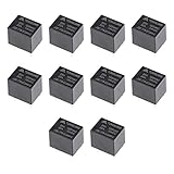 uxcell 10 Pcs JQC-T78-DC24V-C DC 24V Coil SPDT 5 Pin PCB Electromagnetic Power Relay NO+NC