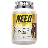 NEED - Proteina Whey en Polvo - Suplemento Proteico para Ganar Masa Muscular - Alta Pureza con Enzimas Digestivas - Suplemento Deportivo Sin Azúcar y Sin Grumos - 1Kg - Brownie & Melted Chocolate