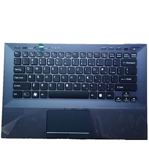 Clavier Sony VPCSC noir disposition US avec coque C et pavé tactile
