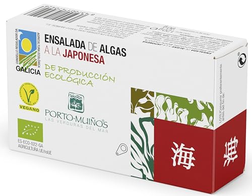 Porto Muiños- Ensalada de Algas a la Japonesa - Una manera Exótica de Mejorar Tus Comidas 120 Gramos