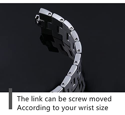 Bracelet en acier inoxydable 24mm 7mm à connexion rapide pour montre - 4