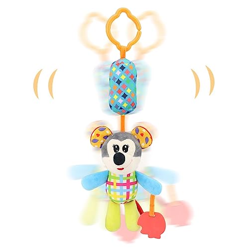 Brinquedos chocalhos pendurados para bebês - Brinquedos para carros e carrinhos de bebê com animais