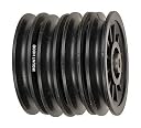 Mount Hood Great Gym Machine Bearing Pulley 4 Inch Black Wheel with Inbuilt Bush and Bearing (Set of 2 Pieces) gallery image