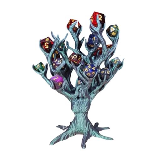 サイコロラック - サイコロトレイ | ダイスタワー | サイコロラック ツリー彫刻 | 木の女神ダイストレー 3Dプリント | ダイスローリングタワー コレクター収集用ダイスオーガナイザー 卓上センターピース 男女兼用 ゲーム愛好家向け