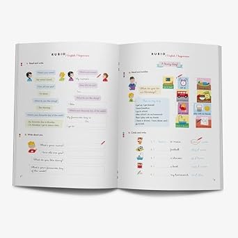 Rubio English 7 years beginners | Cuaderno para aprender inglés a partir de 7 años: BEGINNERS 7 YEARS: 3