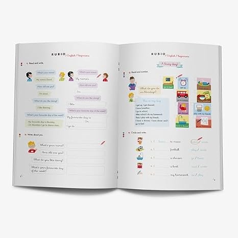 Rubio English 7 years beginners | Cuaderno para aprender inglés a partir de 7 años: BEGINNERS 7 YEARS: 3