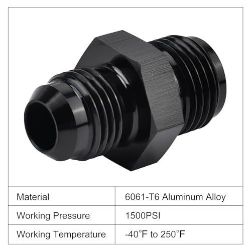EVIL ENERGY 6AN Male to 5/8 x 18 Inverted Flare Thread Fitting Adapter Straight 2Pcs by EVIL ENERGY - Used condition - Image 3