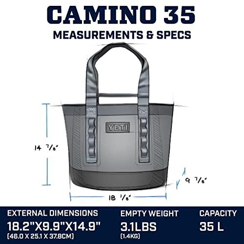 Image of YETI Camino 35 Carryall with Internal Dividers, All-Purpose Utility, Boat and Beach Tote Bag, Durable, Waterproof