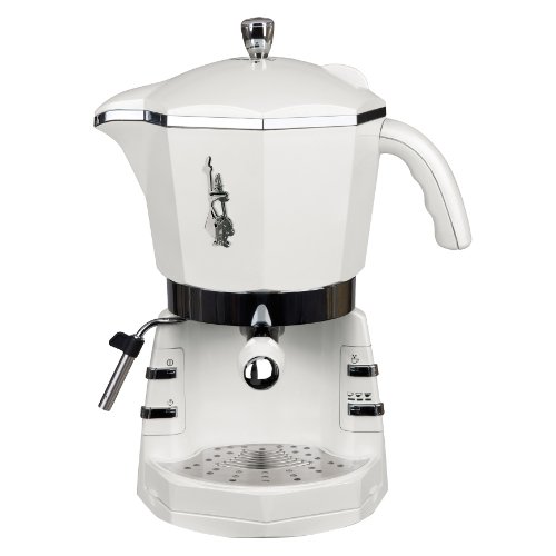 Bialetti Mokona Deluxe weiß-perlmutt glänzend elektrische...