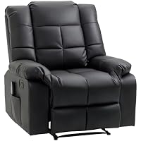 HOMCOM Sillón de Masaje, Sillón Relax Reclinable con 8 Puntos de