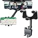 Supporto Per Telefono Supporto per specchietto,Supporto Porta Specchietto Retrovisore da Auto Girevole 360°,Retrattile,Supporto per Telefono cellulare,per Smartphone con una Larghezza da 3 a 7 Pollici