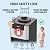 VECYS 3 in 1 Water Dispenser with Ice Maker, 27LBS Daily Ice Making and Hot Cold Water Supply, Child Safety Lock and Compatible with 3 or 5 Gallon Bottles