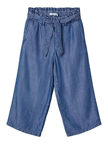 Name It Nkfrandi Dnmtakaren 2301 Culotte Noos Pantaloni, Denim Blu Medio, 146 Bambina