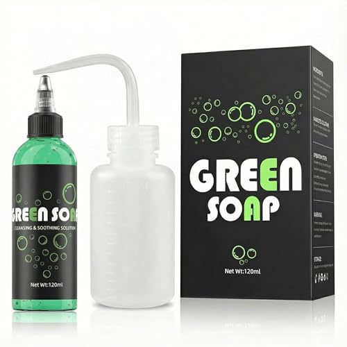 ZUFIO GreenTattoo Soap 4OZ with Foaming Bottle 120ml Tattoo Supplies for Tattoos Piercings Clean Skin Equipment