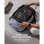 tomtoc 3 Set Packing Cubes for Travel, Compression Expandable Organizers - Image 3