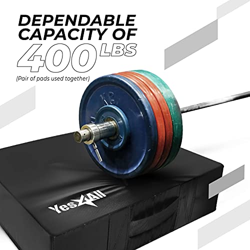 Yes4All 10 Inches Silencer Drop Pads/Weightlifting Drop Pads - Black #TOP2