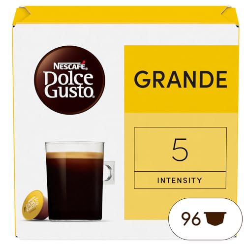 NESCAFE DOLCE GUSTO Grande - Café Capsule - Intensité 5 - Mélange Arabica & Robusta - 96 Capsules (6 Boîtes x 16)