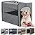 Petsfit Dog Crate Large Lightweight,Durable and Ventilation,Collapsible Fabric Extra Large Dog Crate with Fleece Mat